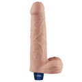 Dildo vibrante ricaricabile REAL SOFTEE da 23 cm (color carne)