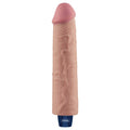 Dildo vibrante ricaricabile REAL SOFTEE da 24 cm (color carne)