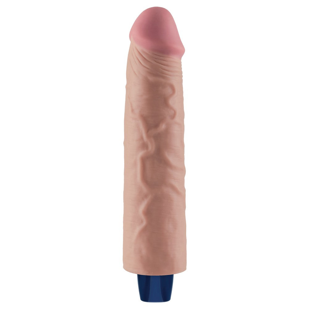 Dildo vibrante ricaricabile REAL SOFTEE da 24 cm (color carne)