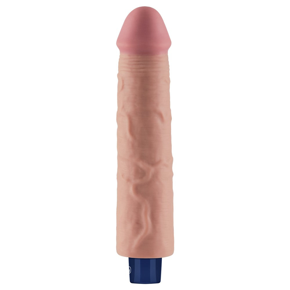 Dildo vibrante ricaricabile REAL SOFTEE da 24 cm (color carne)