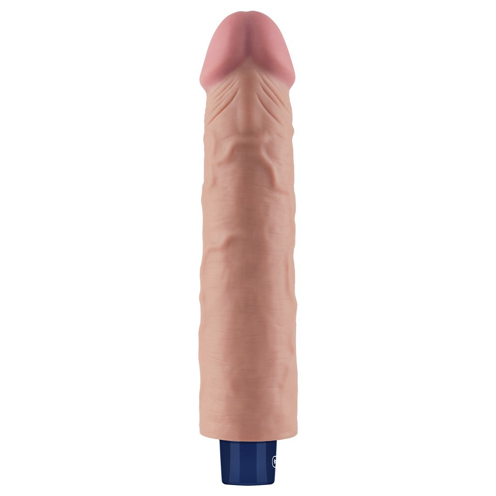Dildo vibrante ricaricabile REAL SOFTEE da 24 cm (color carne)