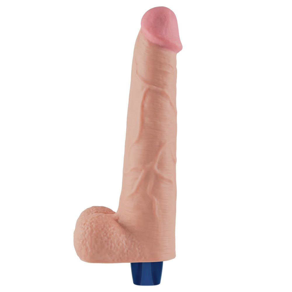 10.5" Rechargeable REAL SOFTEE Vibrating Dildo (Flesh Color)_B15O50_4