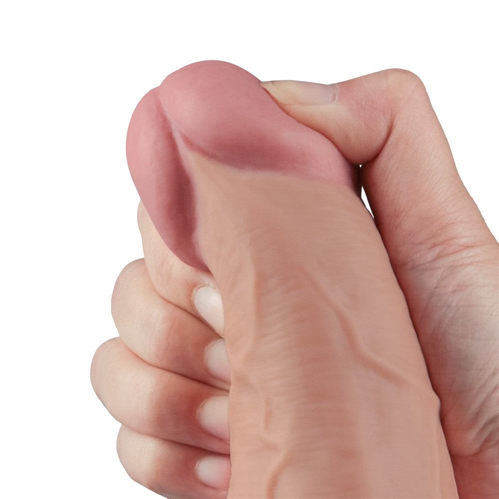 10.5" Rechargeable REAL SOFTEE Vibrating Dildo (Flesh Color)_B15O50_4
