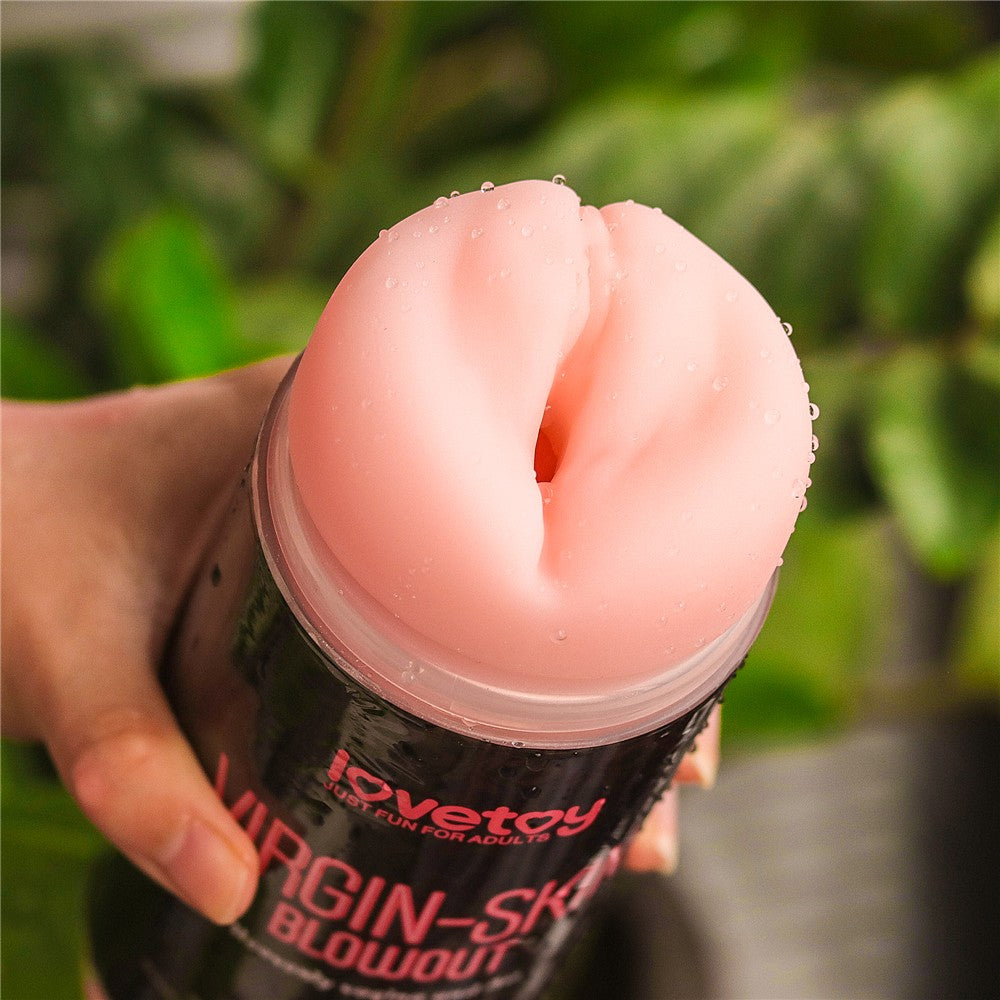Vagina and butt with double side extensions for virgin leather