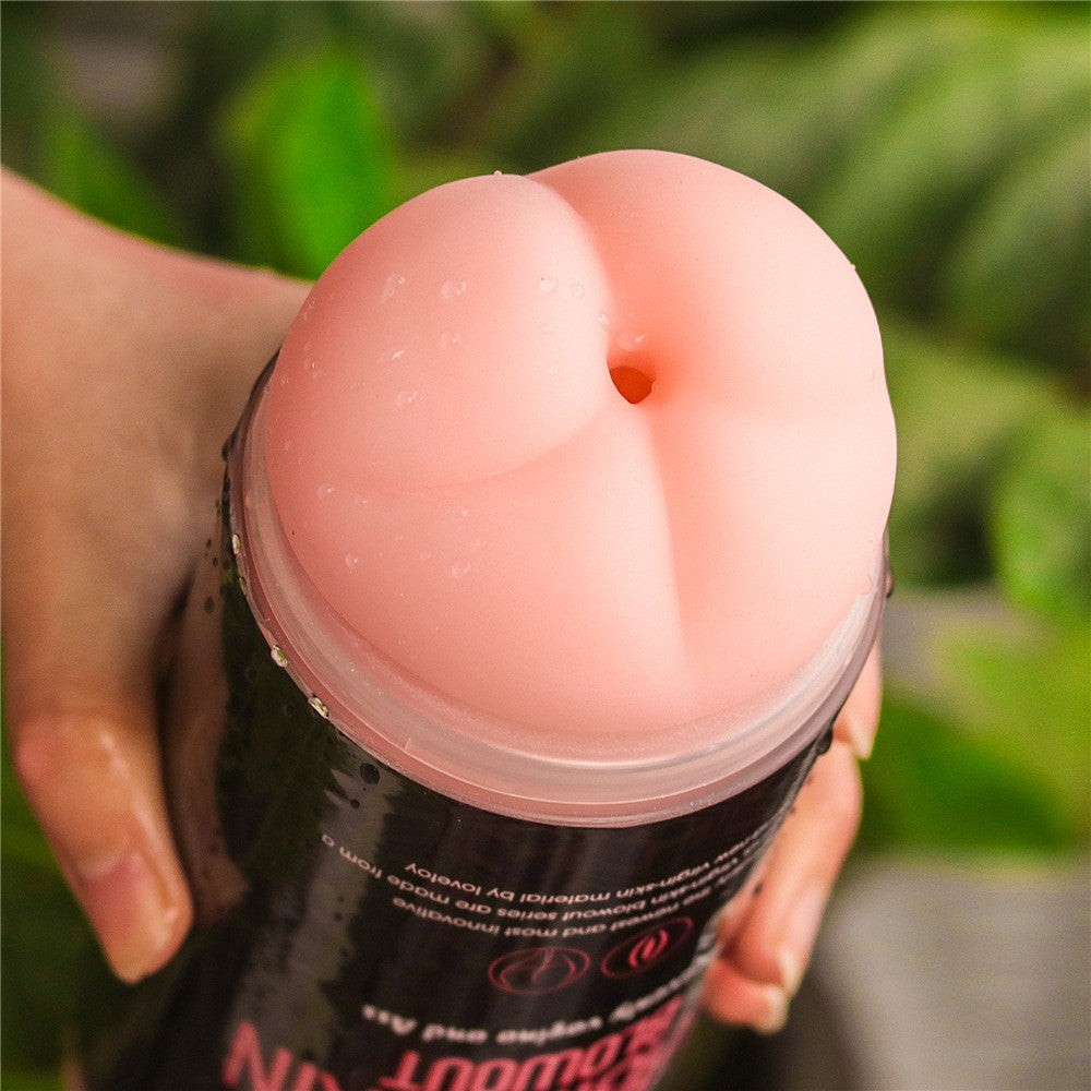 Vagina and butt with double side extensions for virgin leather
