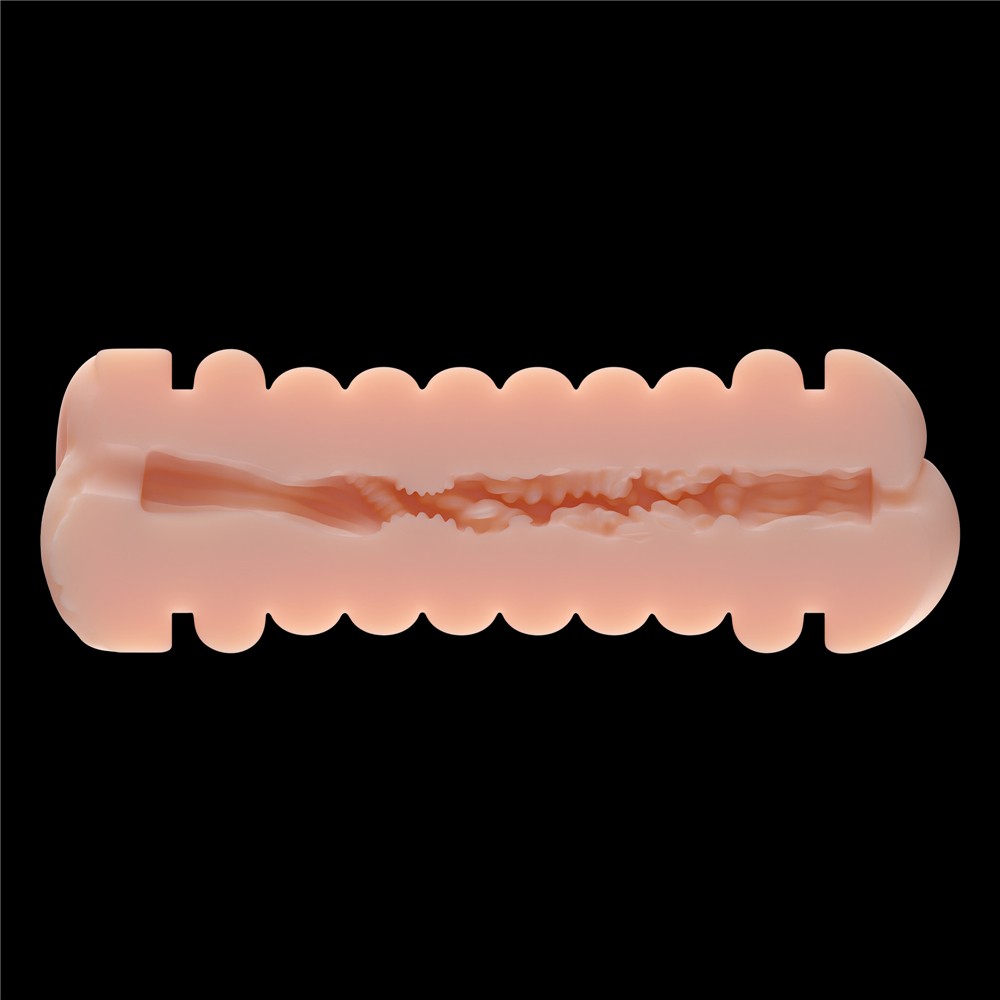 Vagina and butt with double side extensions for virgin leather