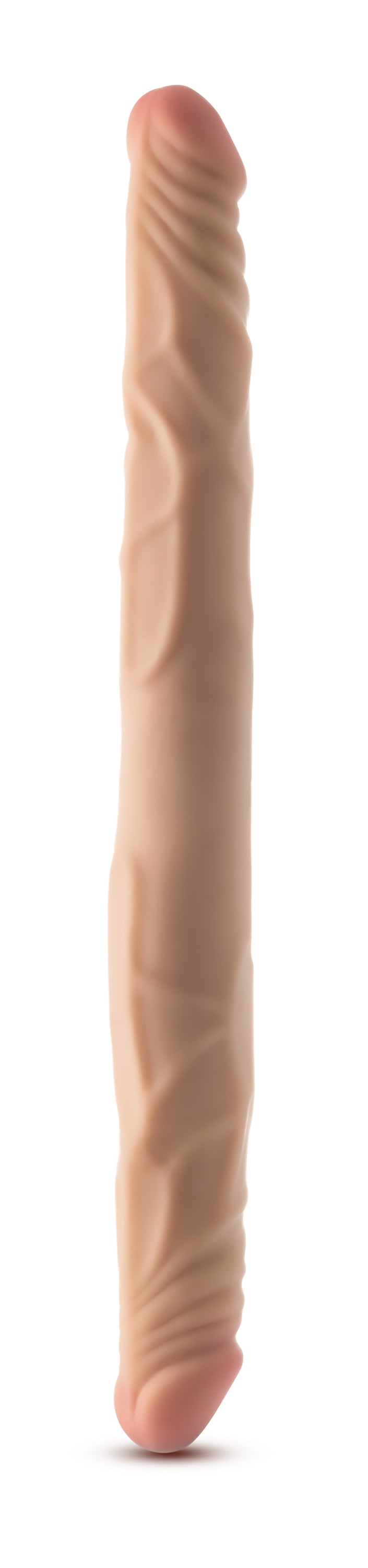 DR. SKIN PLUS 14" DOPPIO DILDO POSIZIONABILE BEIGE