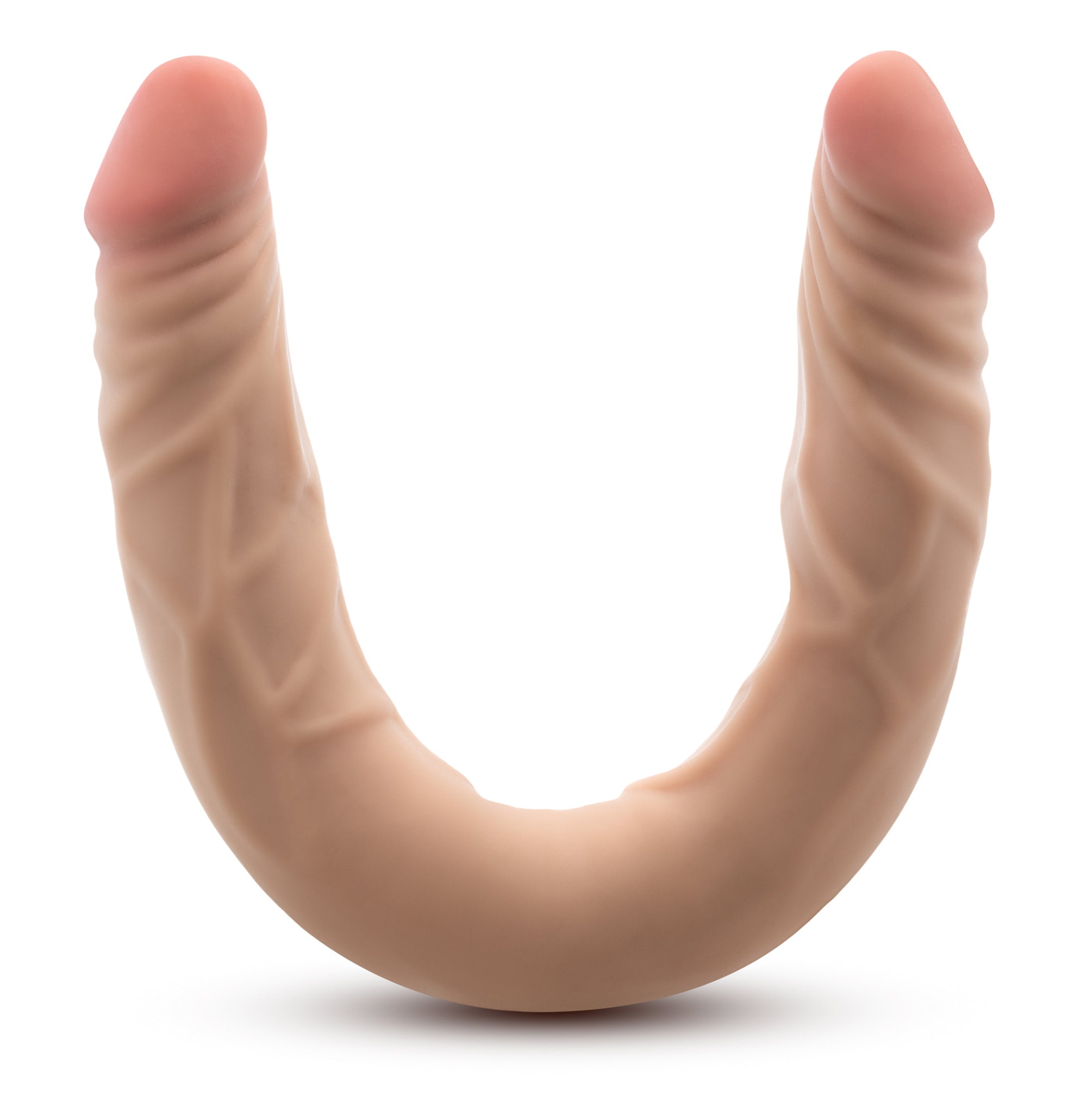 DR. SKIN PLUS 14" DOPPIO DILDO POSIZIONABILE BEIGE