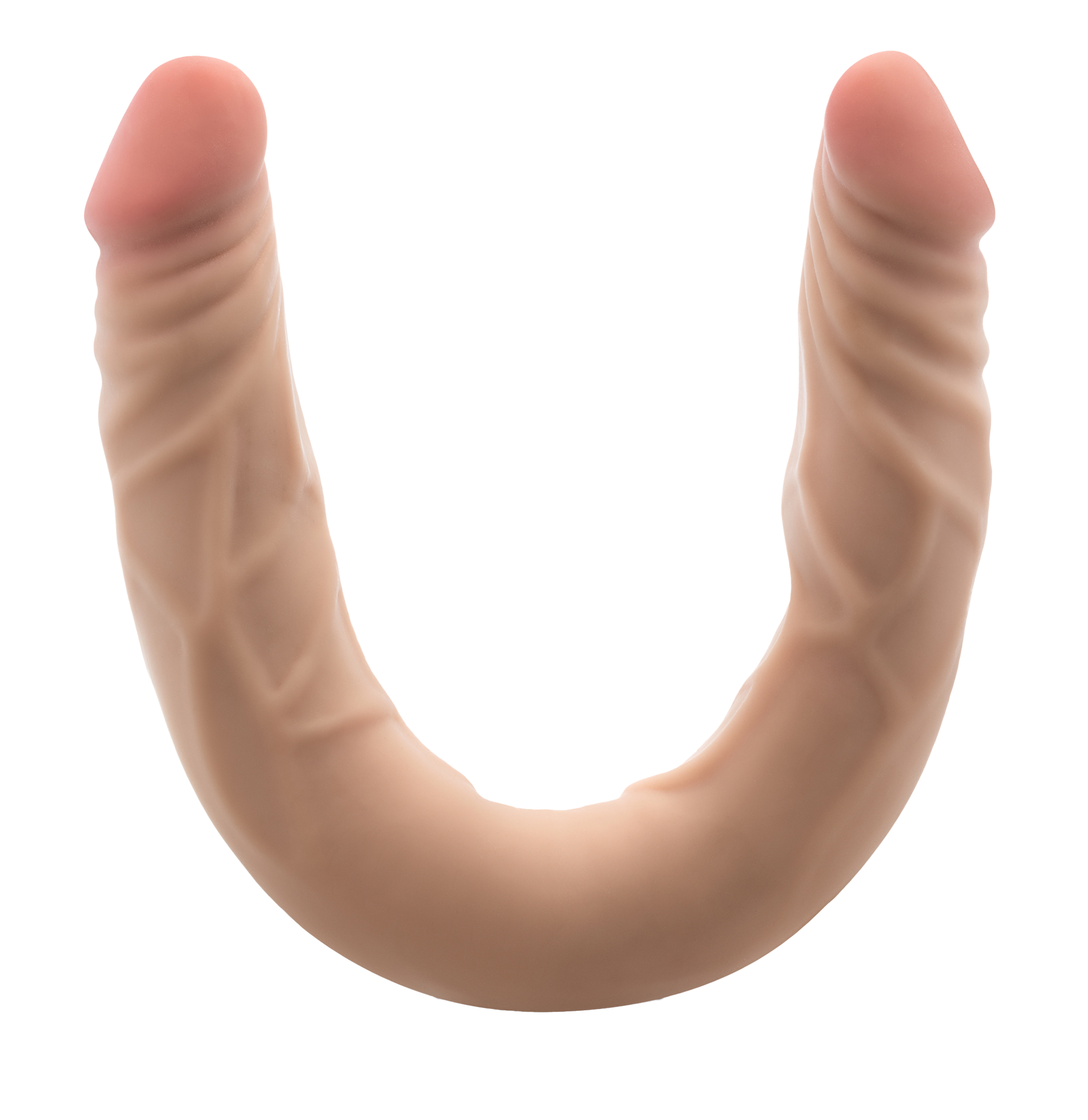 DR. SKIN PLUS 14" DOPPIO DILDO POSIZIONABILE BEIGE