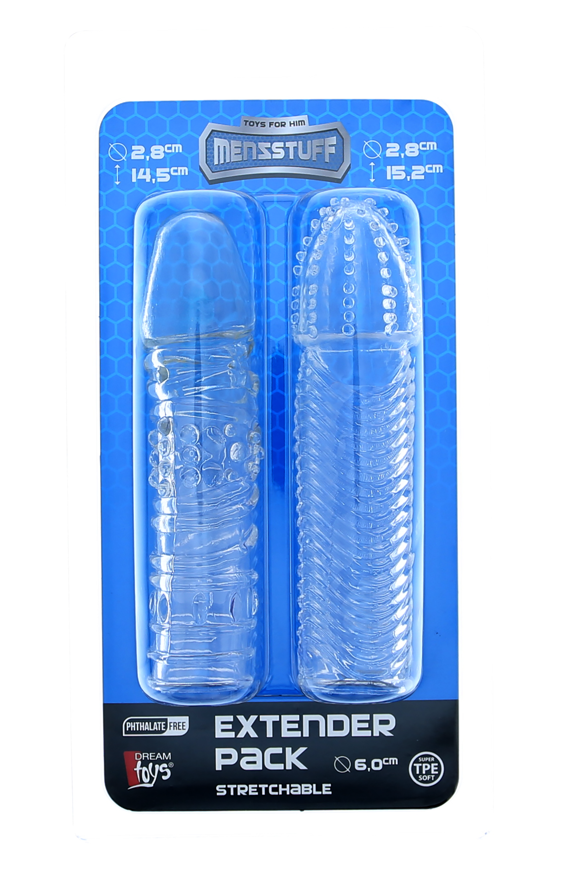 MENZSTUFF Penis Extender transparent packaging