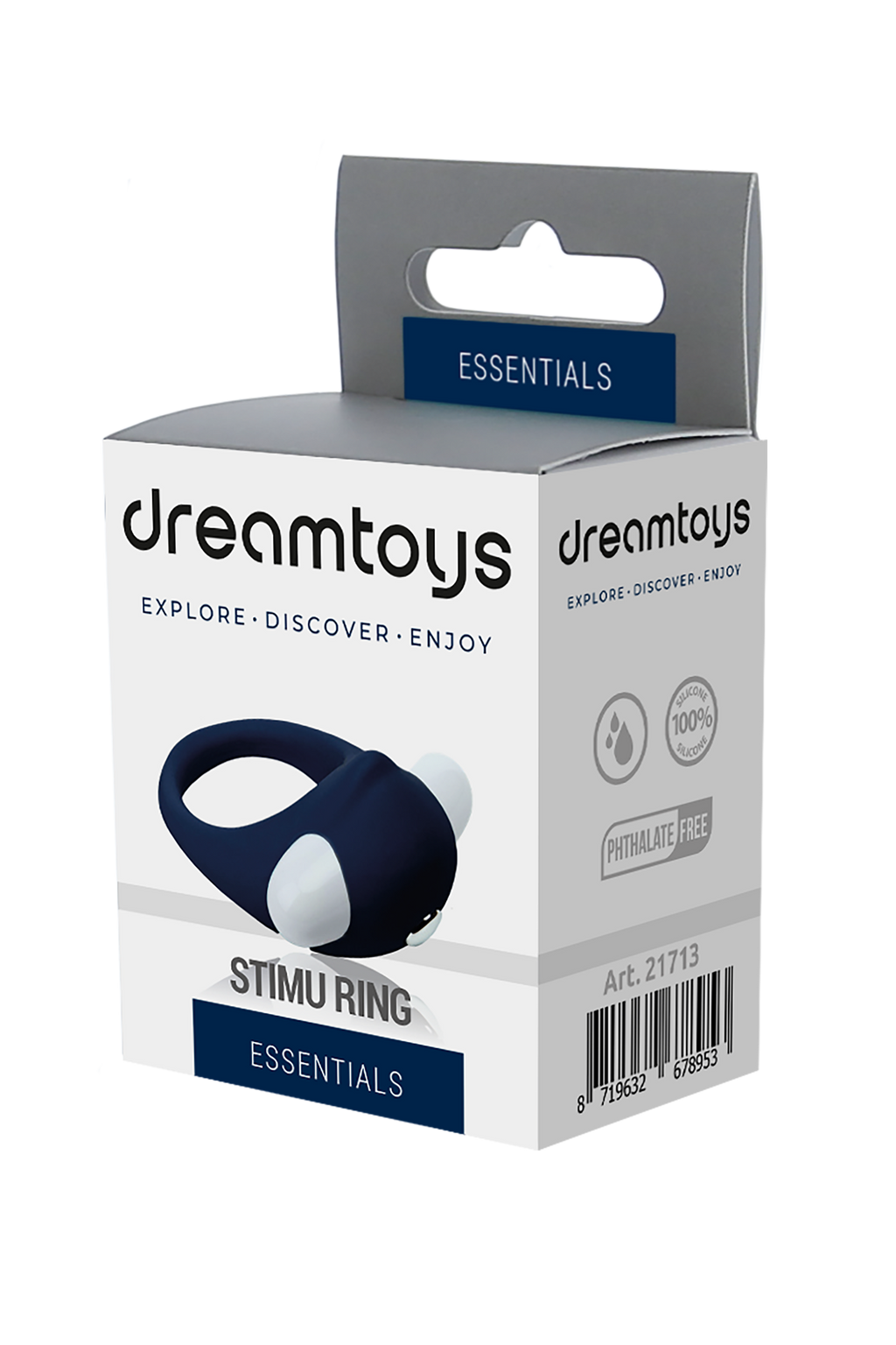 ESSENTIALS STIMULATING RING BLUE
