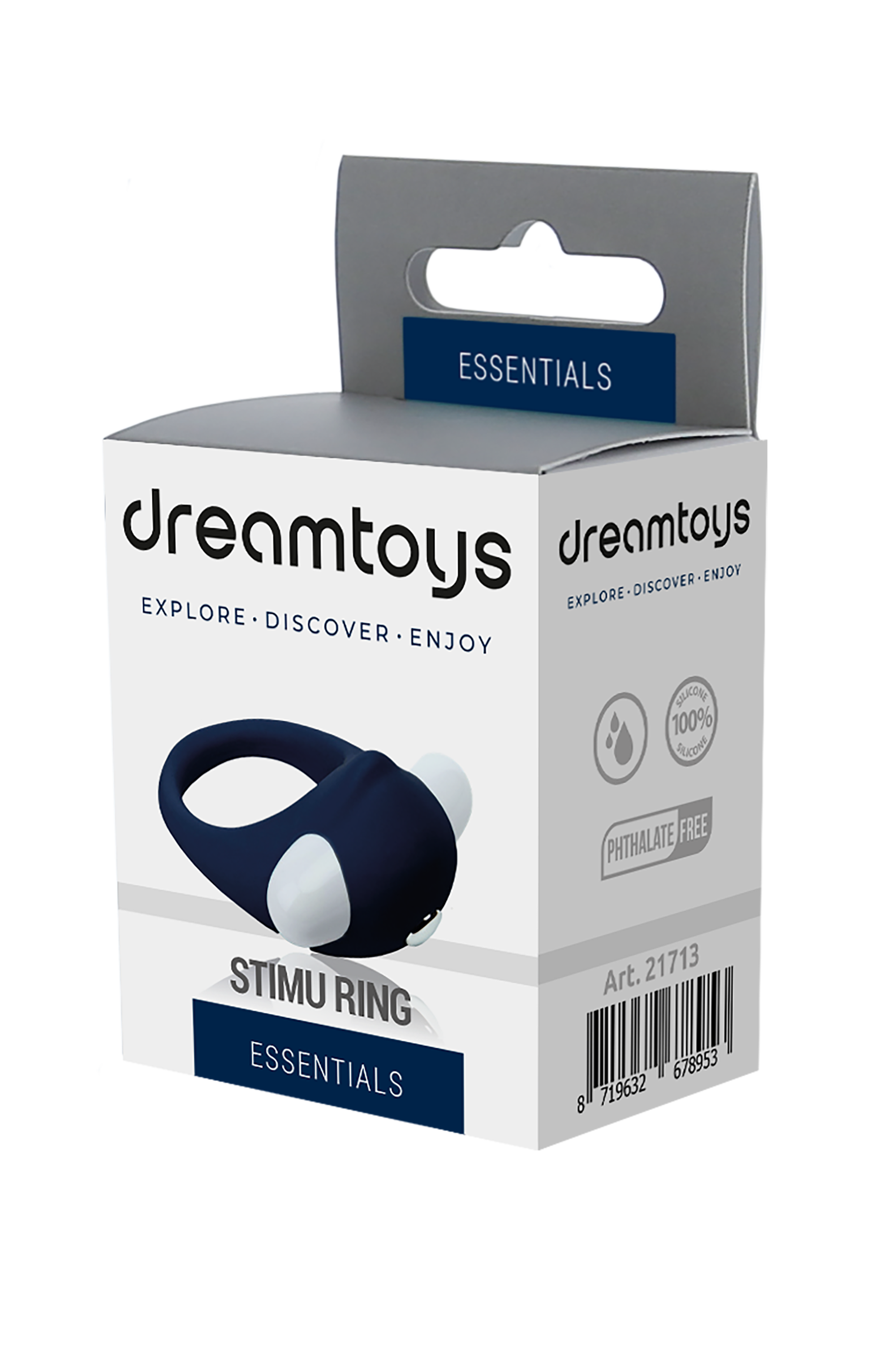 ESSENTIALS STIMULATING RING BLUE