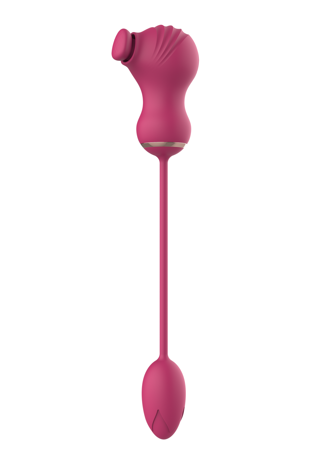 ESSENTIALS DOUBLE-ENDED FLEXIBLE STIMULATOR AND PINK VIBRATING EGG