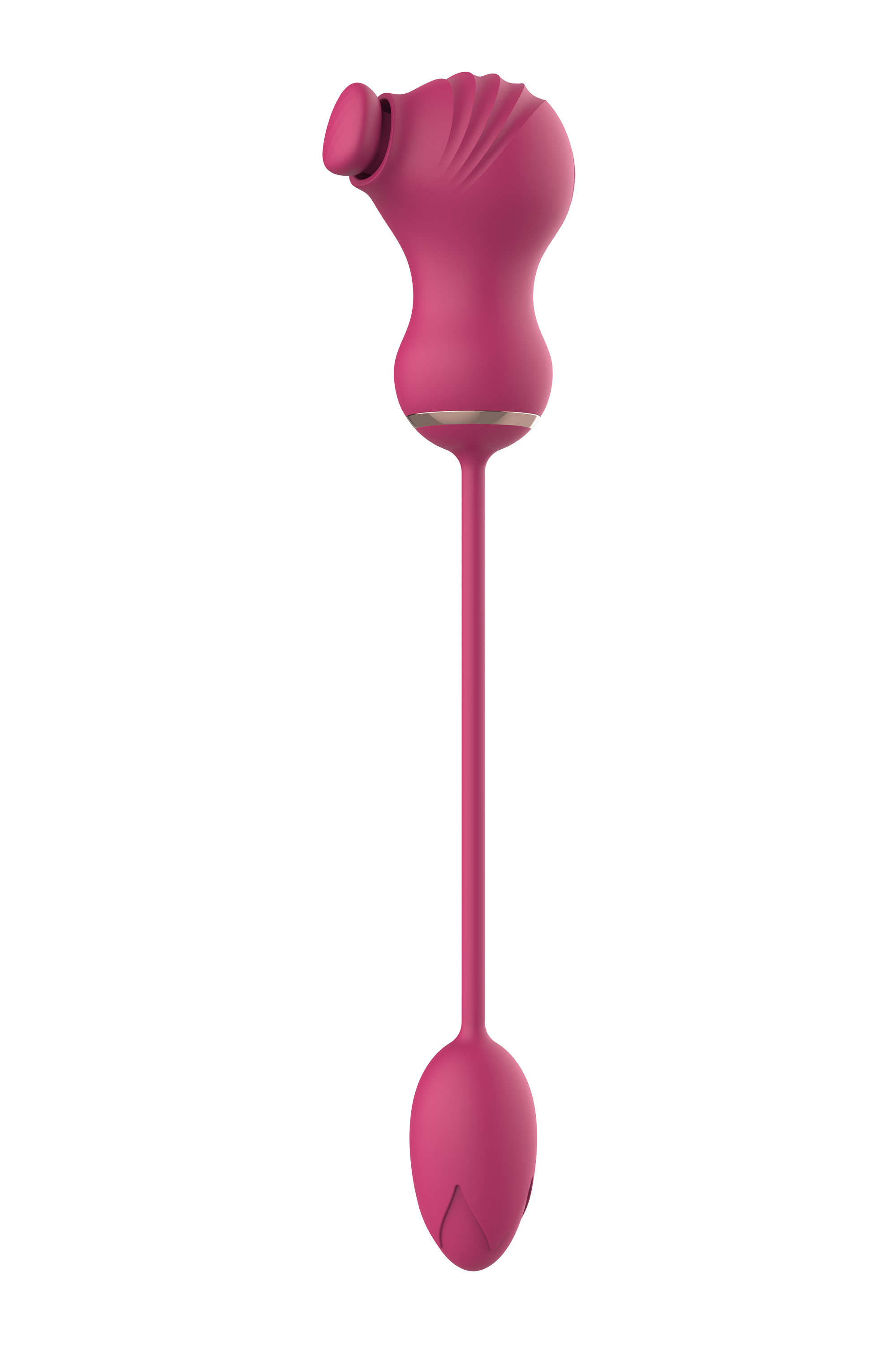 ESSENTIALS DOUBLE-ENDED FLEXIBLE STIMULATOR AND PINK VIBRATING EGG