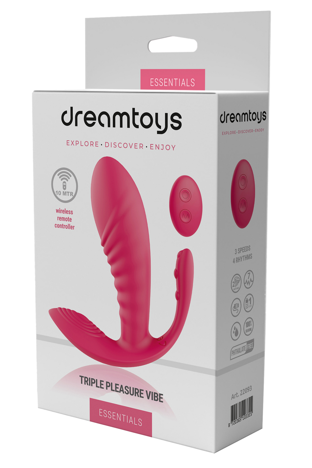 ESSENTIAL TRIPLE PLEASURE PINK VIBE
