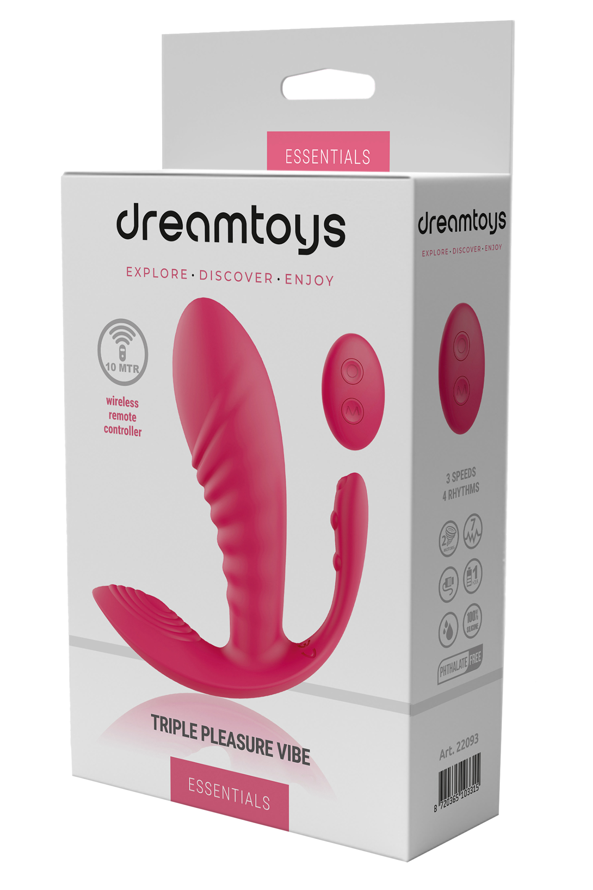ESSENTIAL TRIPLE PLEASURE PINK VIBE