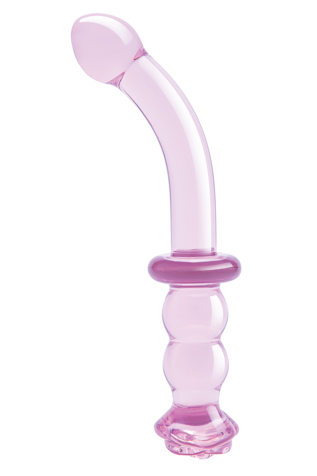 DILDO IN VETRO ROSA PER PUNTO G