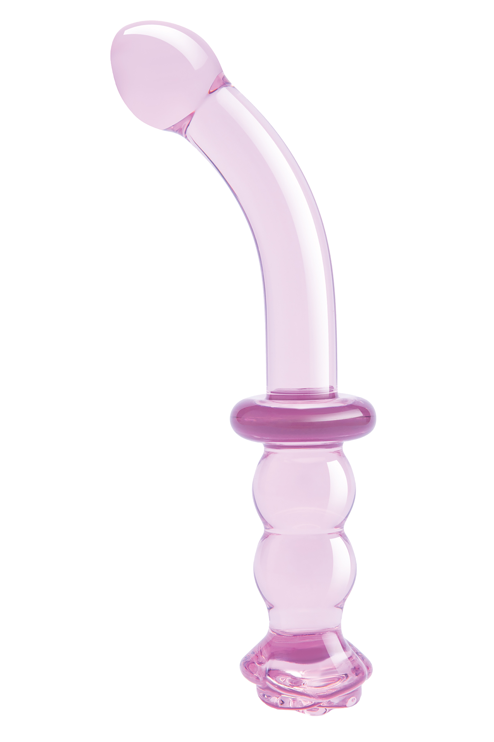 DILDO IN VETRO ROSA PER PUNTO G