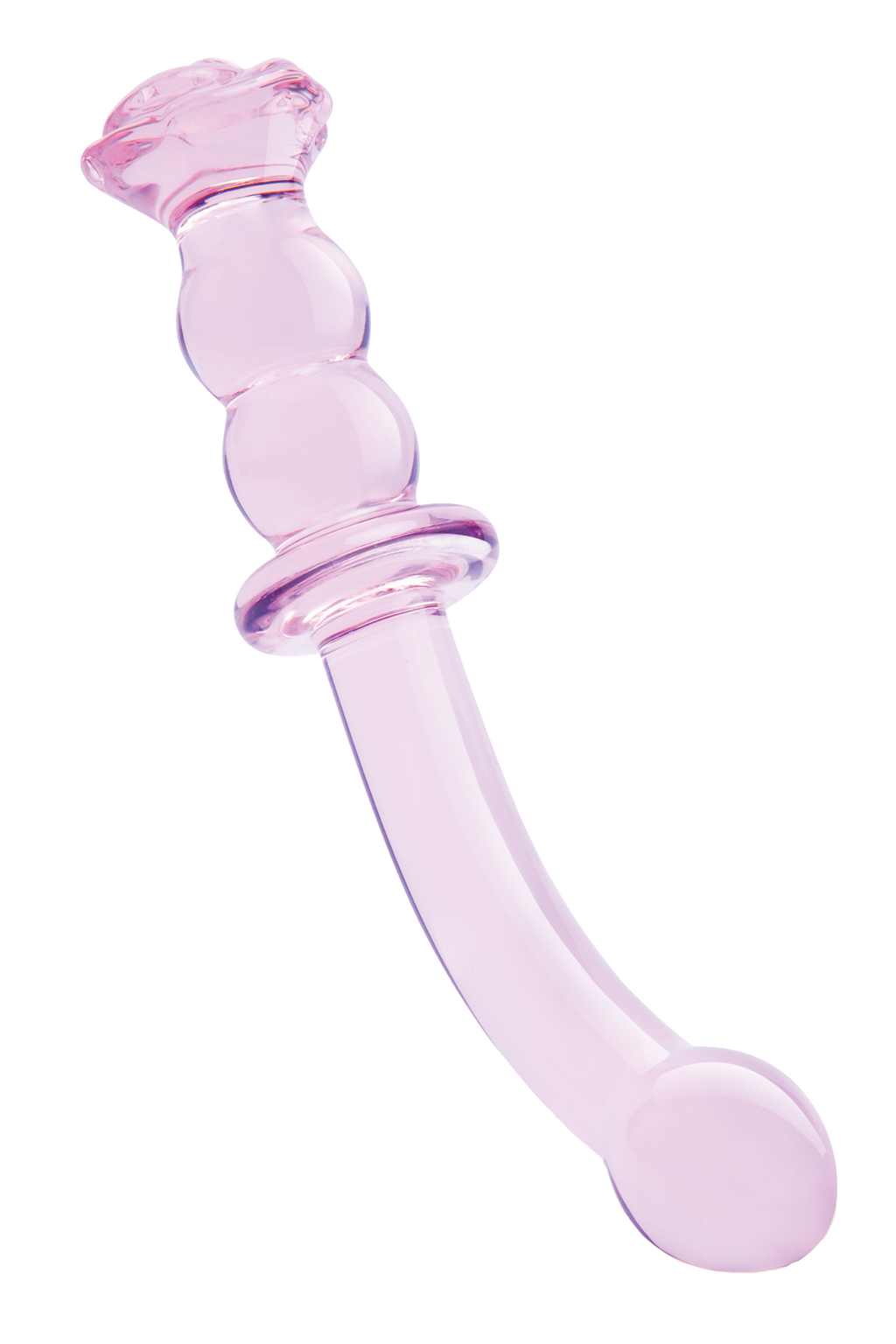 DILDO IN VETRO ROSA PER PUNTO G