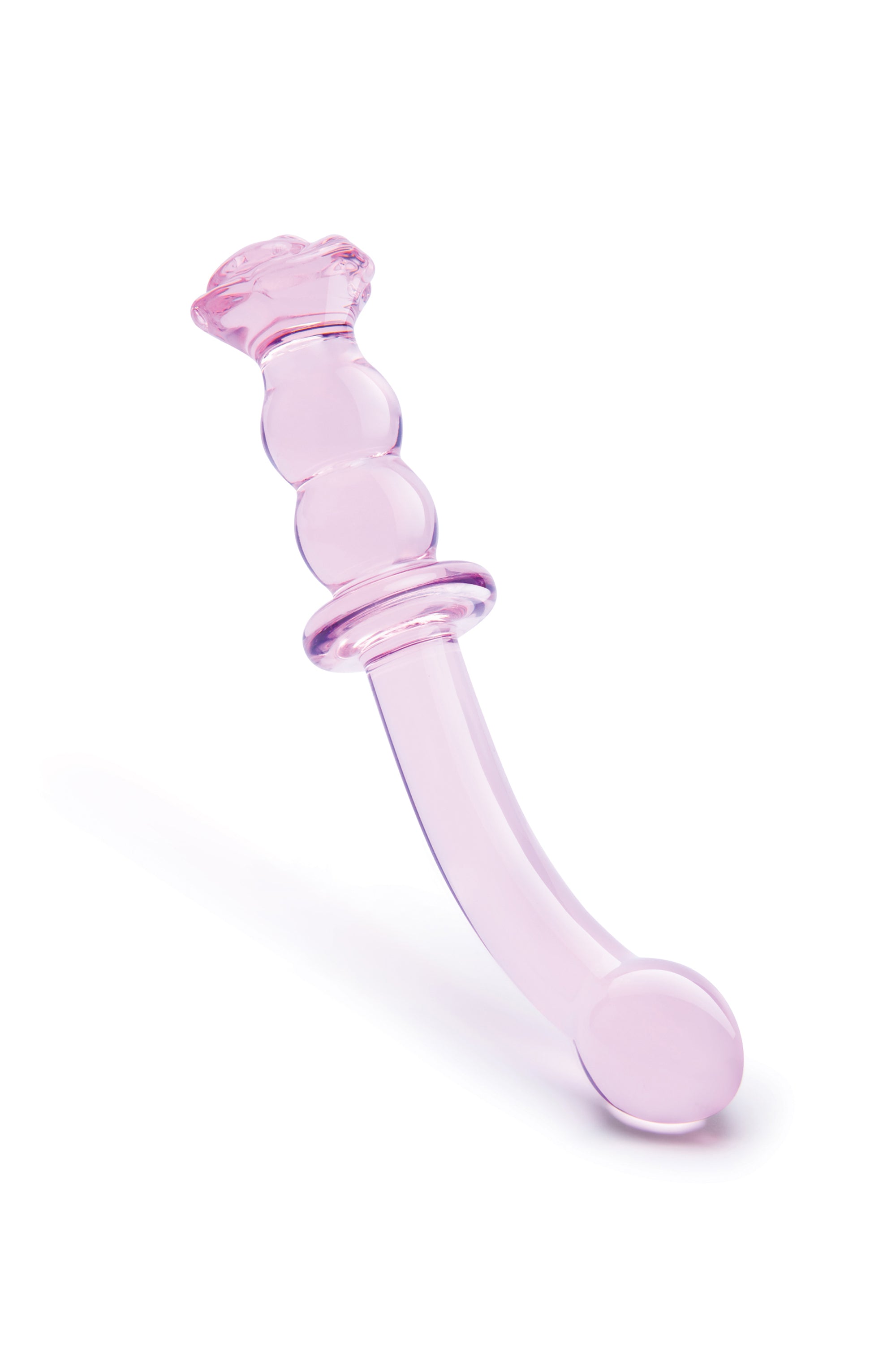 DILDO IN VETRO ROSA PER PUNTO G