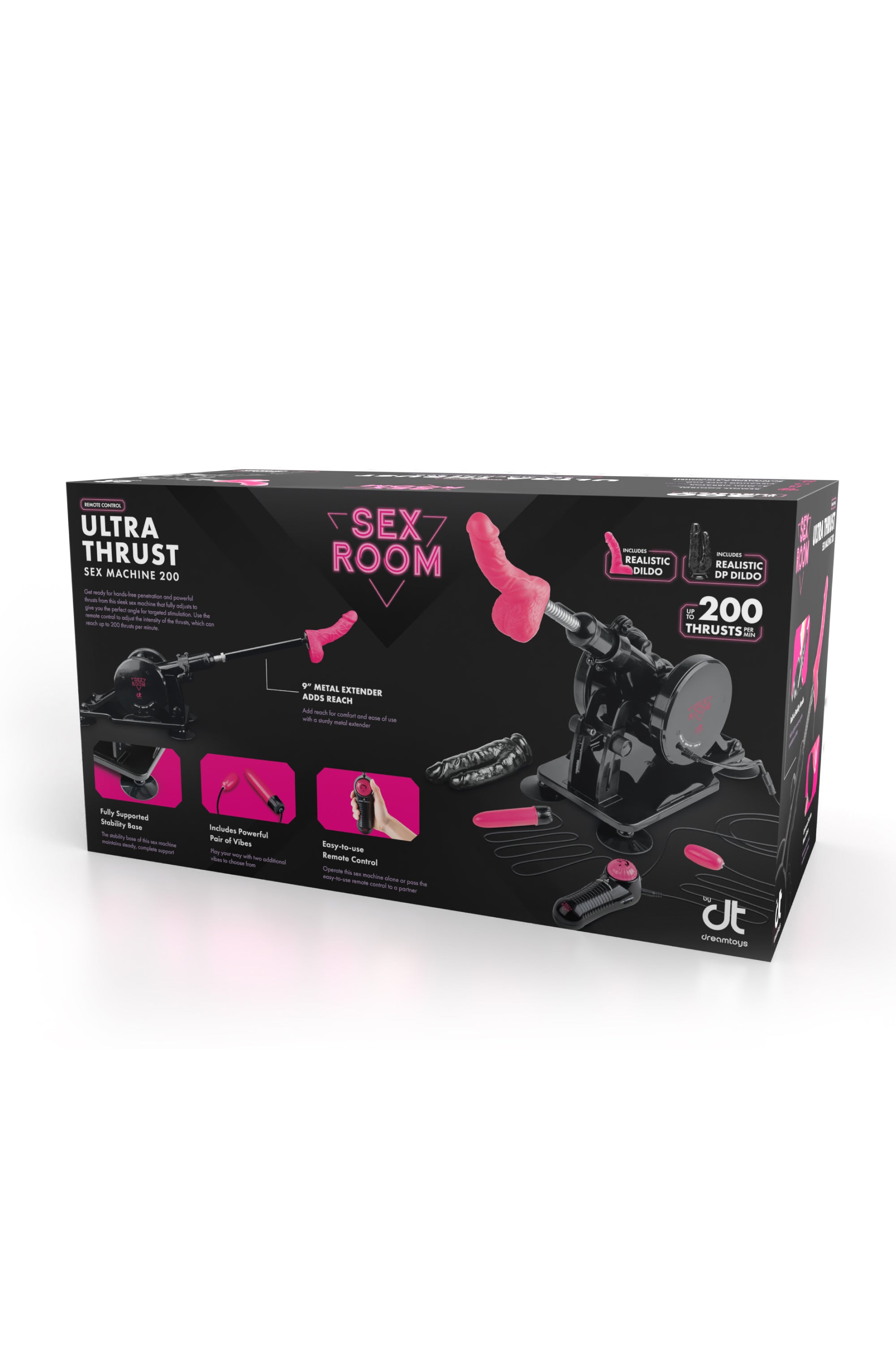 REMOTE-CONTROLLED THRUSTING MACHINE FOR THE SEX ROOM