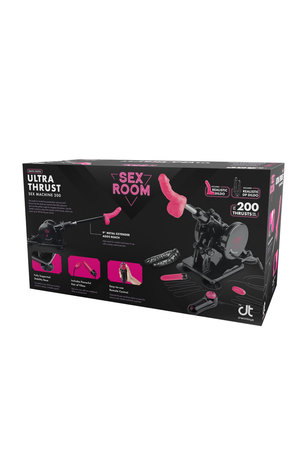 REMOTE-CONTROLLED THRUSTING MACHINE FOR THE SEX ROOM