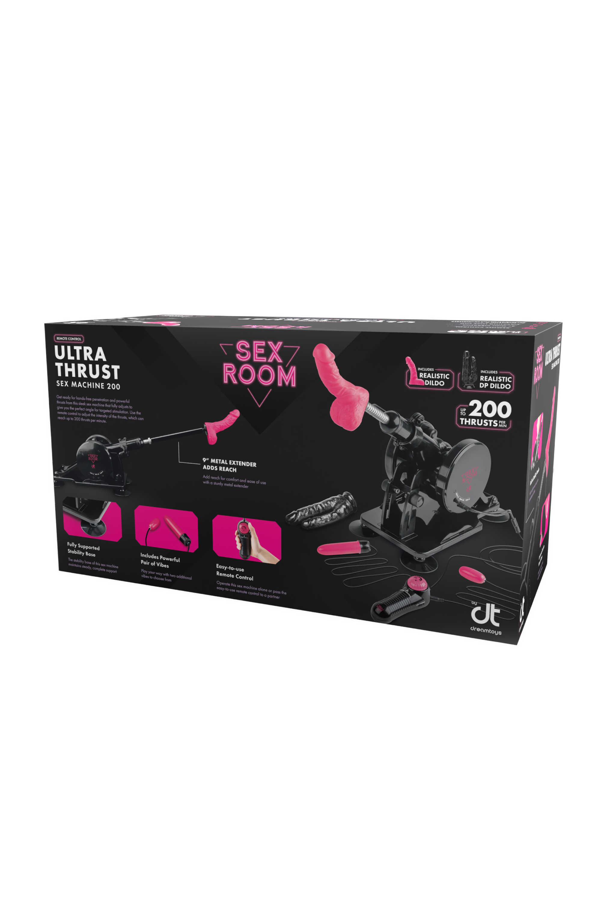 REMOTE-CONTROLLED THRUSTING MACHINE FOR THE SEX ROOM