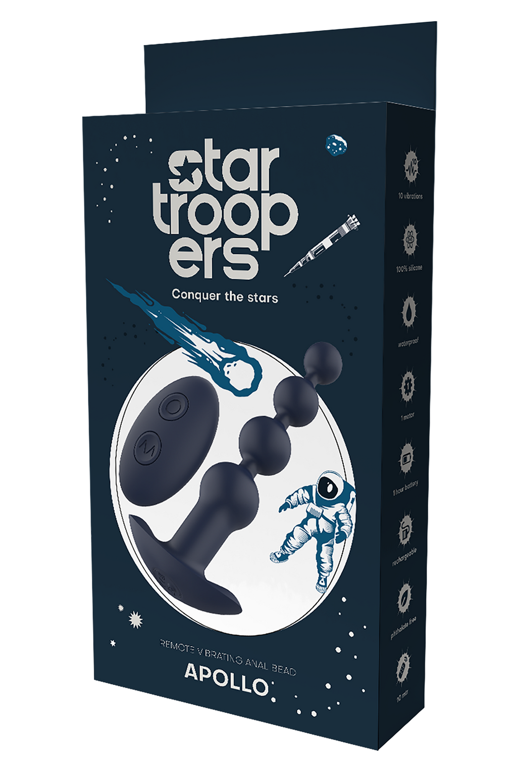 PERLA ANALE VIBRANTE CON TELECOMANDO STARTROOPERS APOLLO