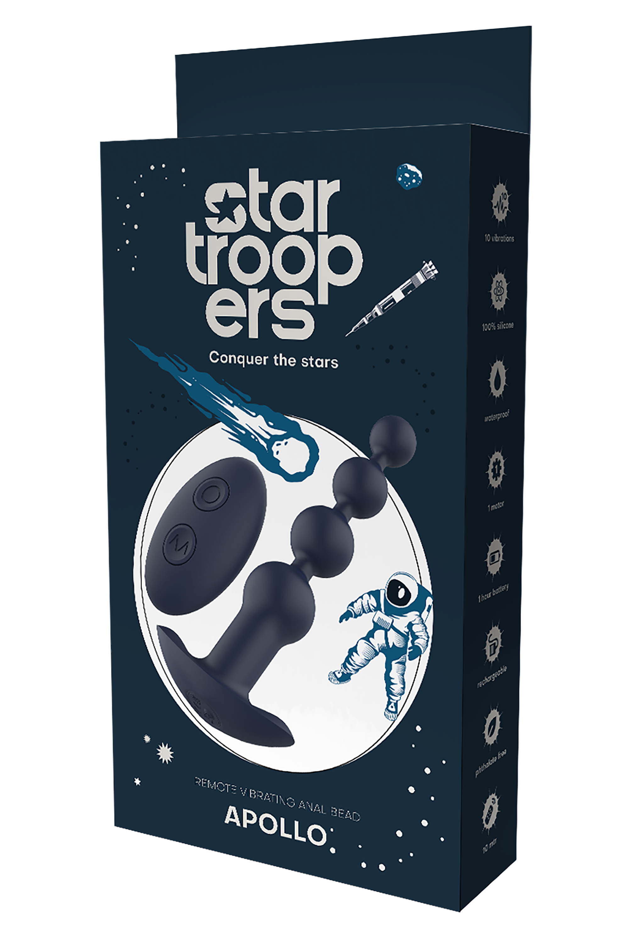 PERLA ANALE VIBRANTE CON TELECOMANDO STARTROOPERS APOLLO