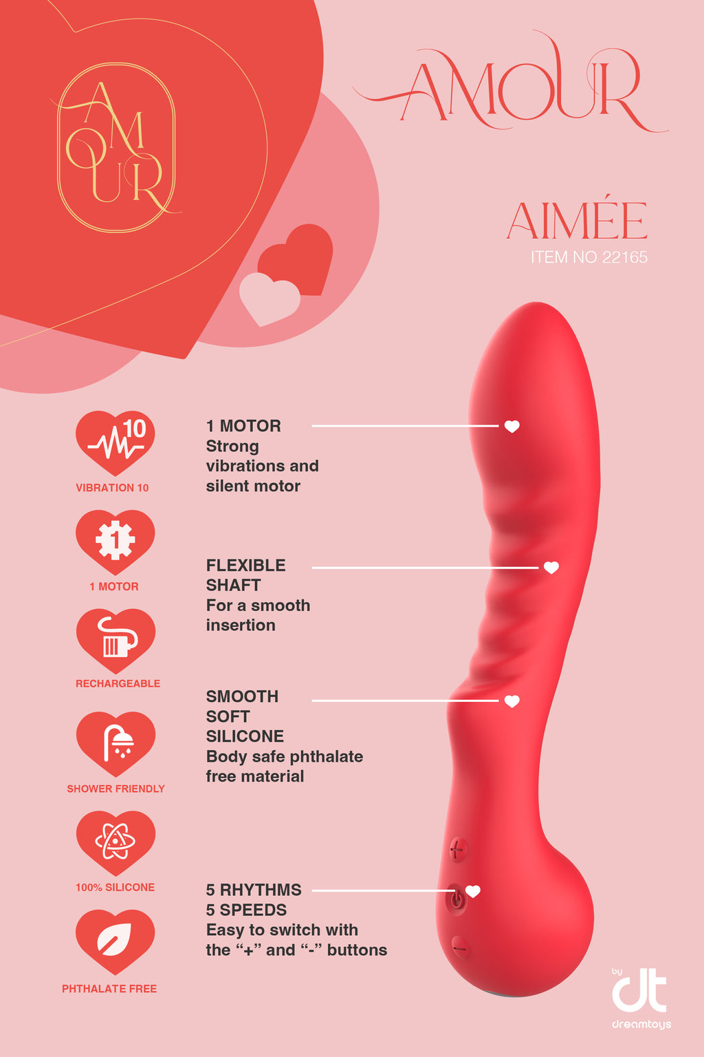 AMOUR AIMEE G-SPOT FLEXIBLE VIBRATOR