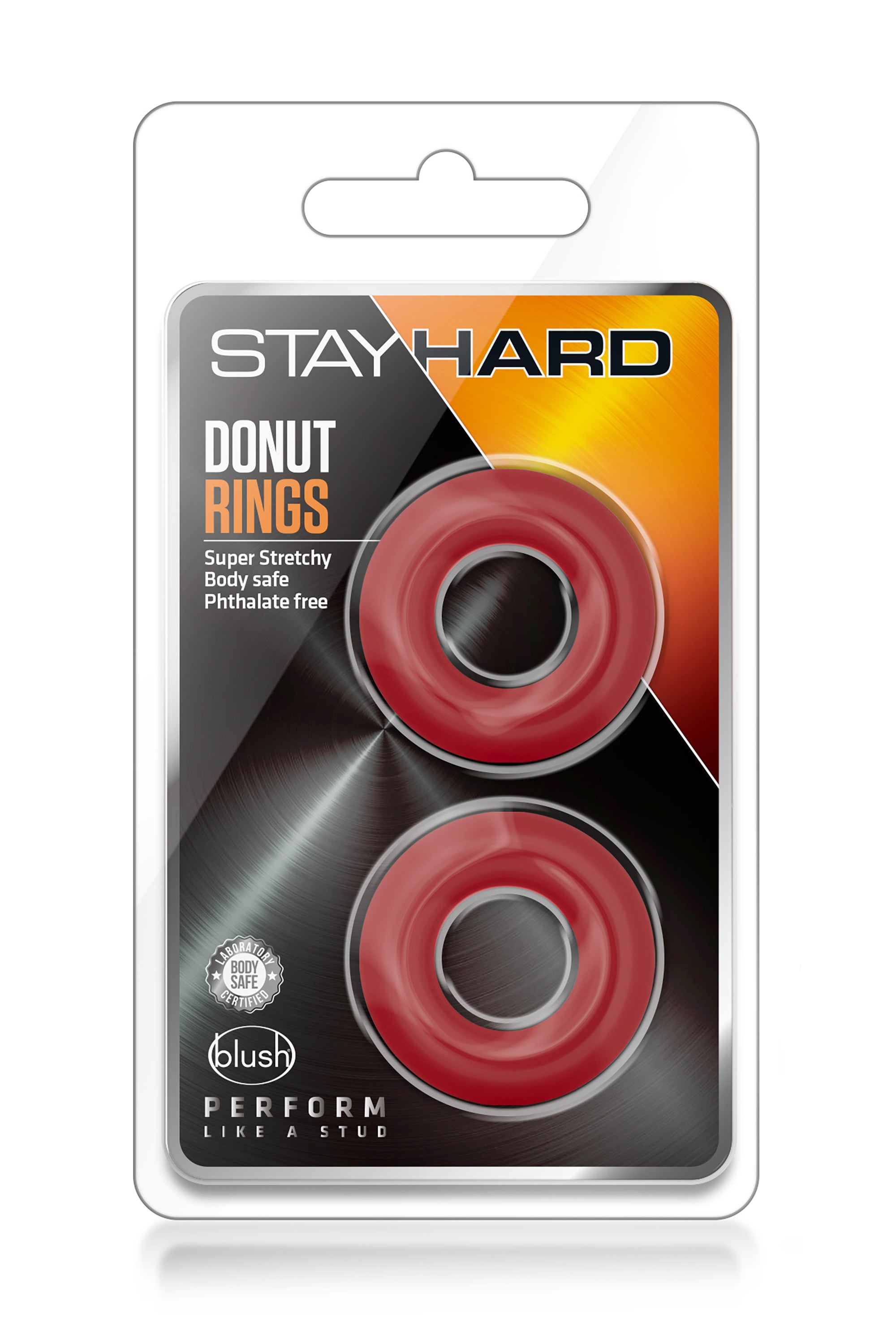 DOUGHNUT RINGS STAY HARD RED