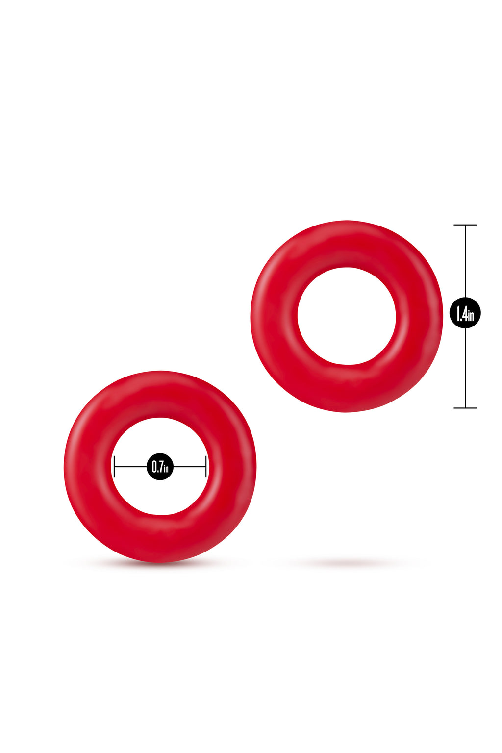 DOUGHNUT RINGS STAY HARD RED