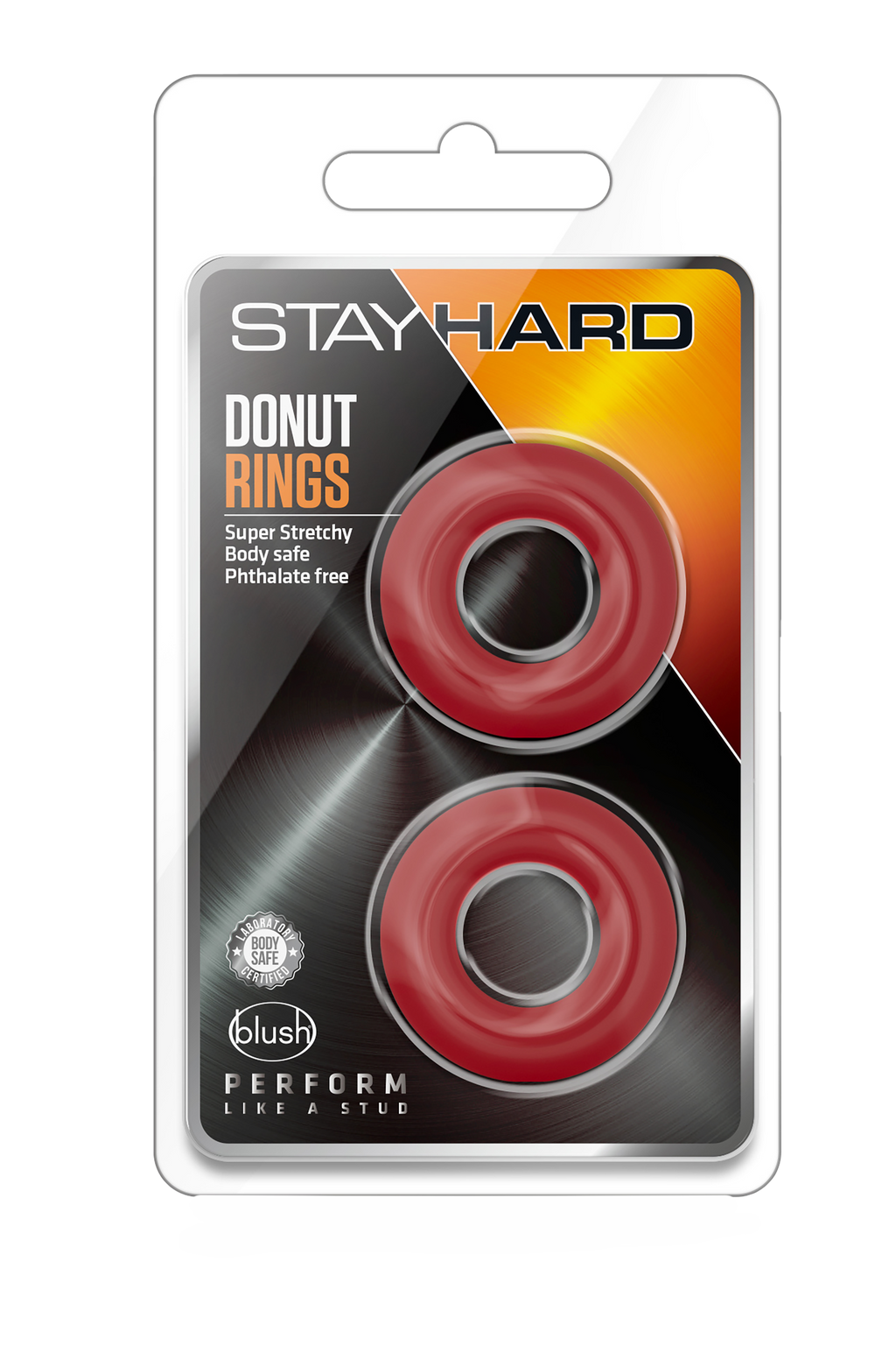 DOUGHNUT RINGS STAY HARD RED