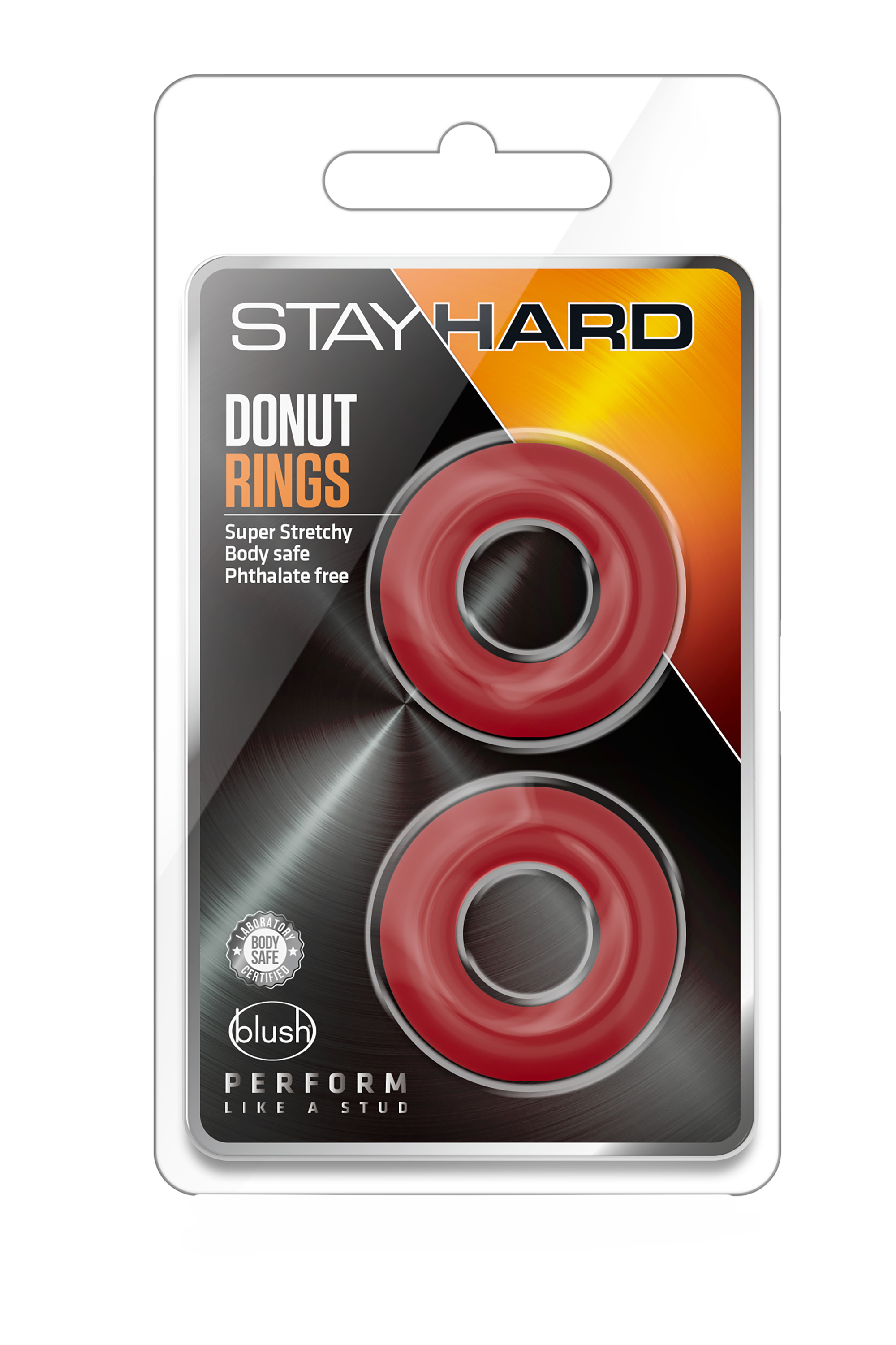 DOUGHNUT RINGS STAY HARD RED