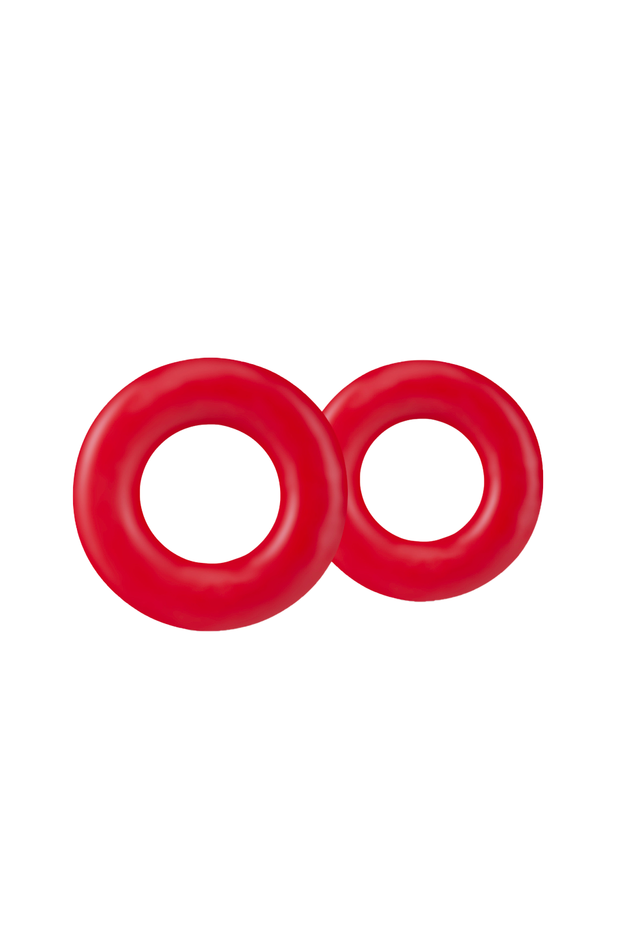 DOUGHNUT RINGS STAY HARD RED
