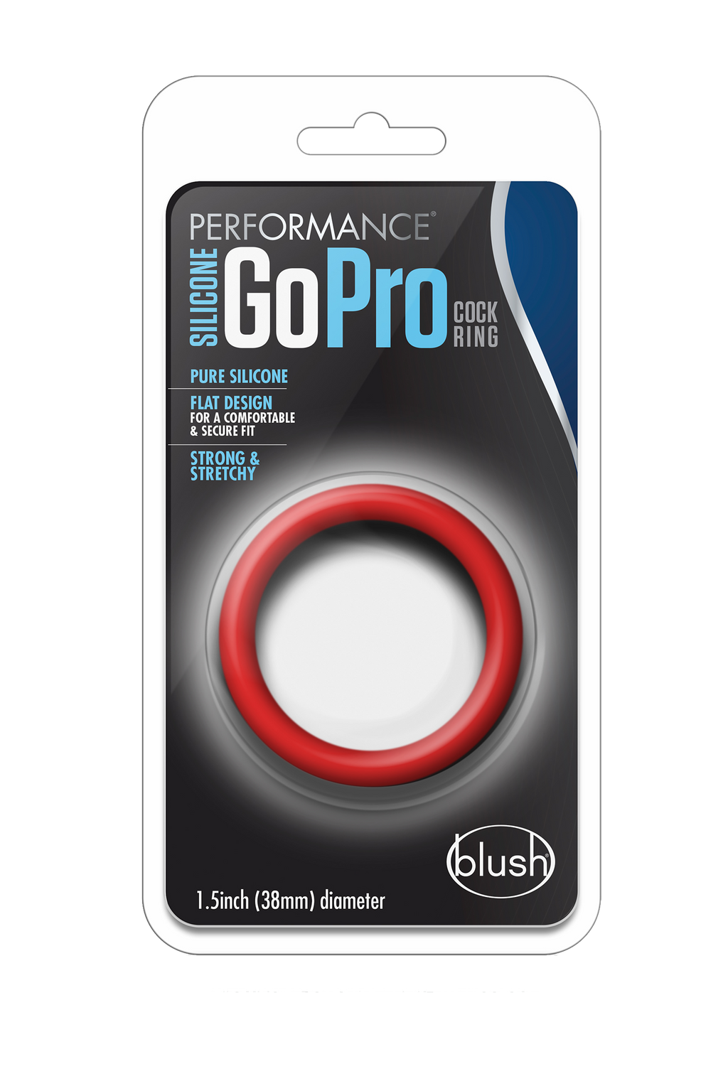RED SILICONE GOPRO PERFORMANCE COCK RING