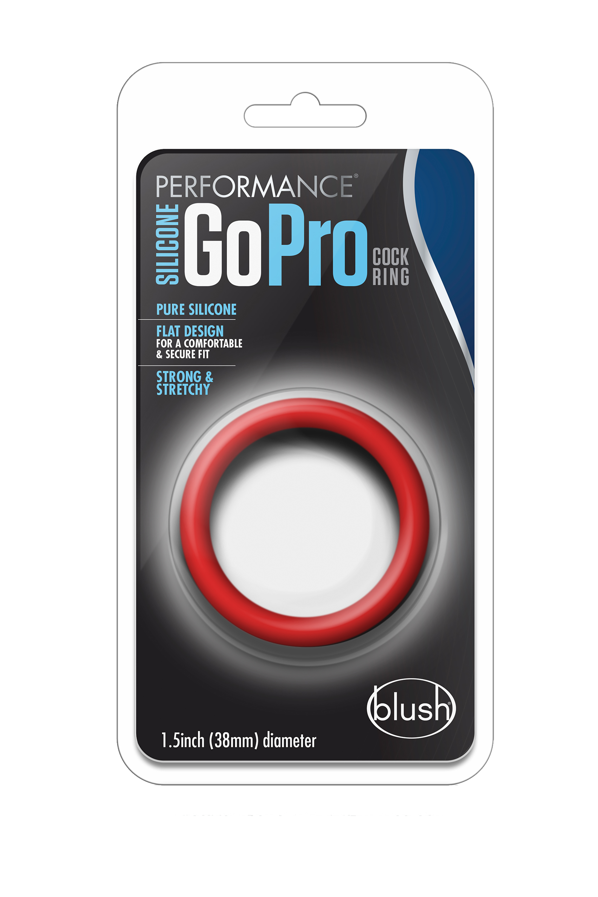 RED SILICONE GOPRO PERFORMANCE COCK RING