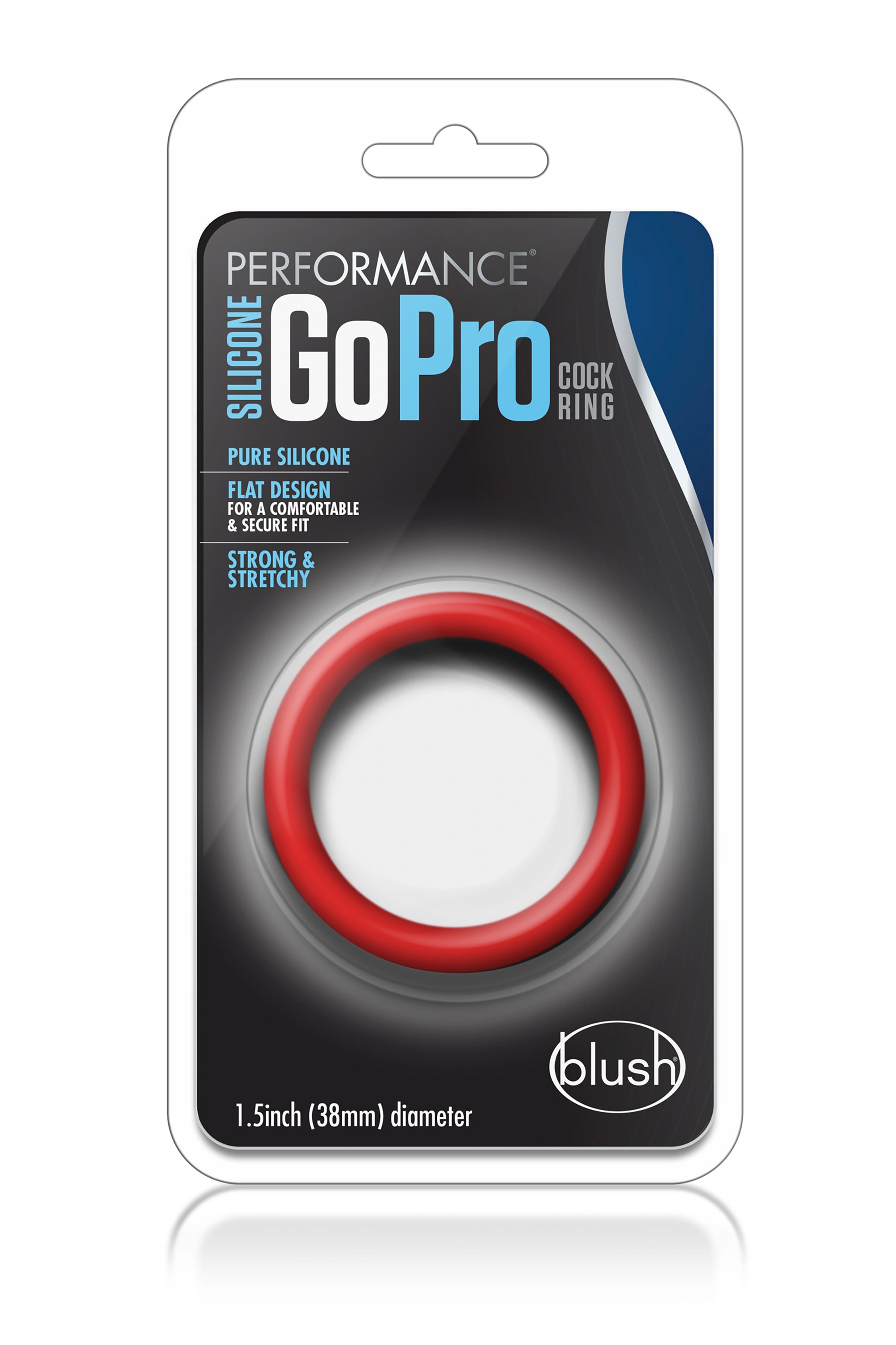 RED SILICONE GOPRO PERFORMANCE COCK RING