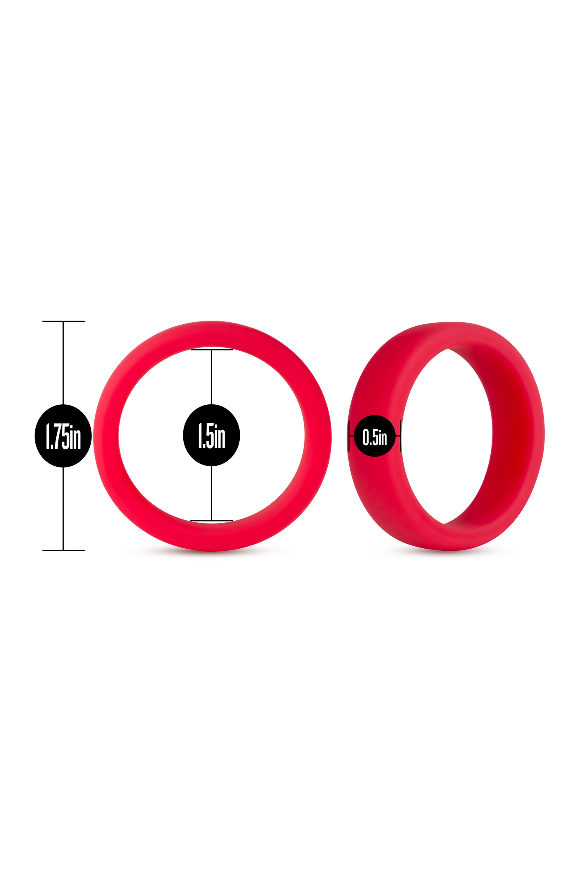 RED SILICONE GOPRO PERFORMANCE COCK RING