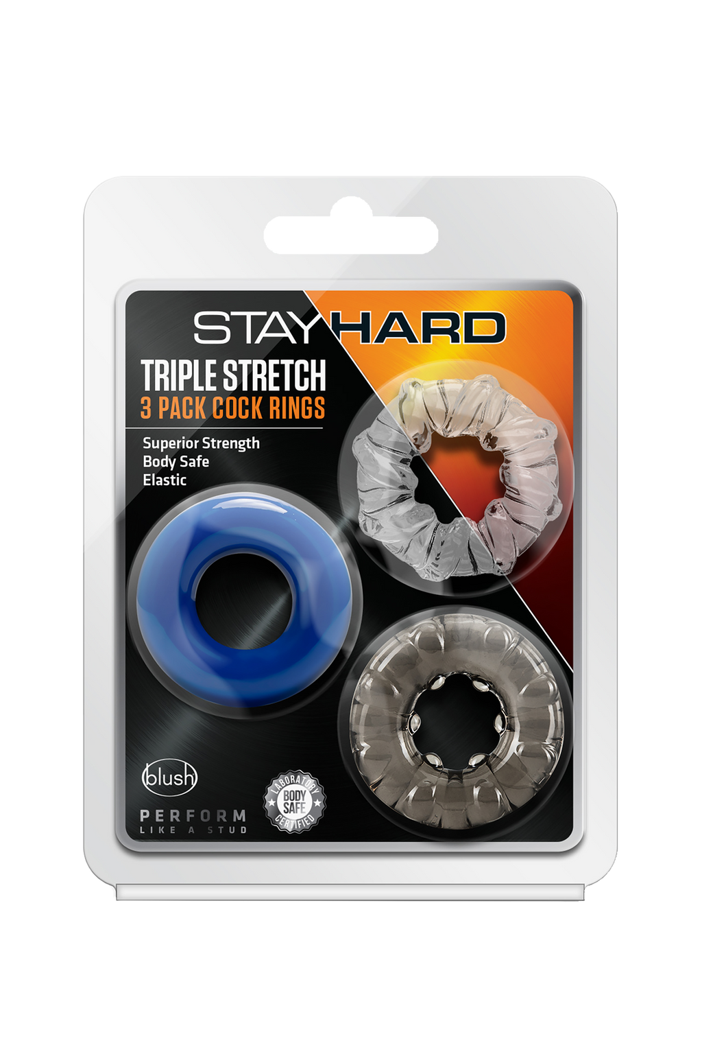 ANELLI PER PENE STAY HARD TRIPLE STRETCH 3PZ
