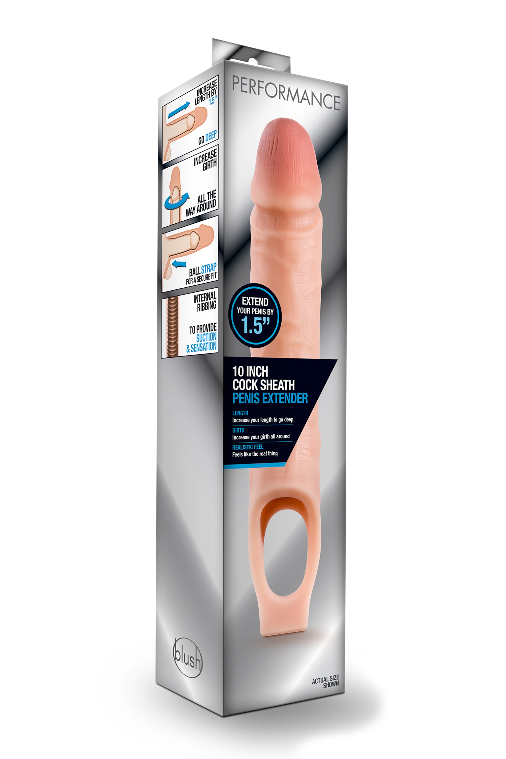 10-INCH DICK SLEEVE EXTENDER FOR PERFORMANCE