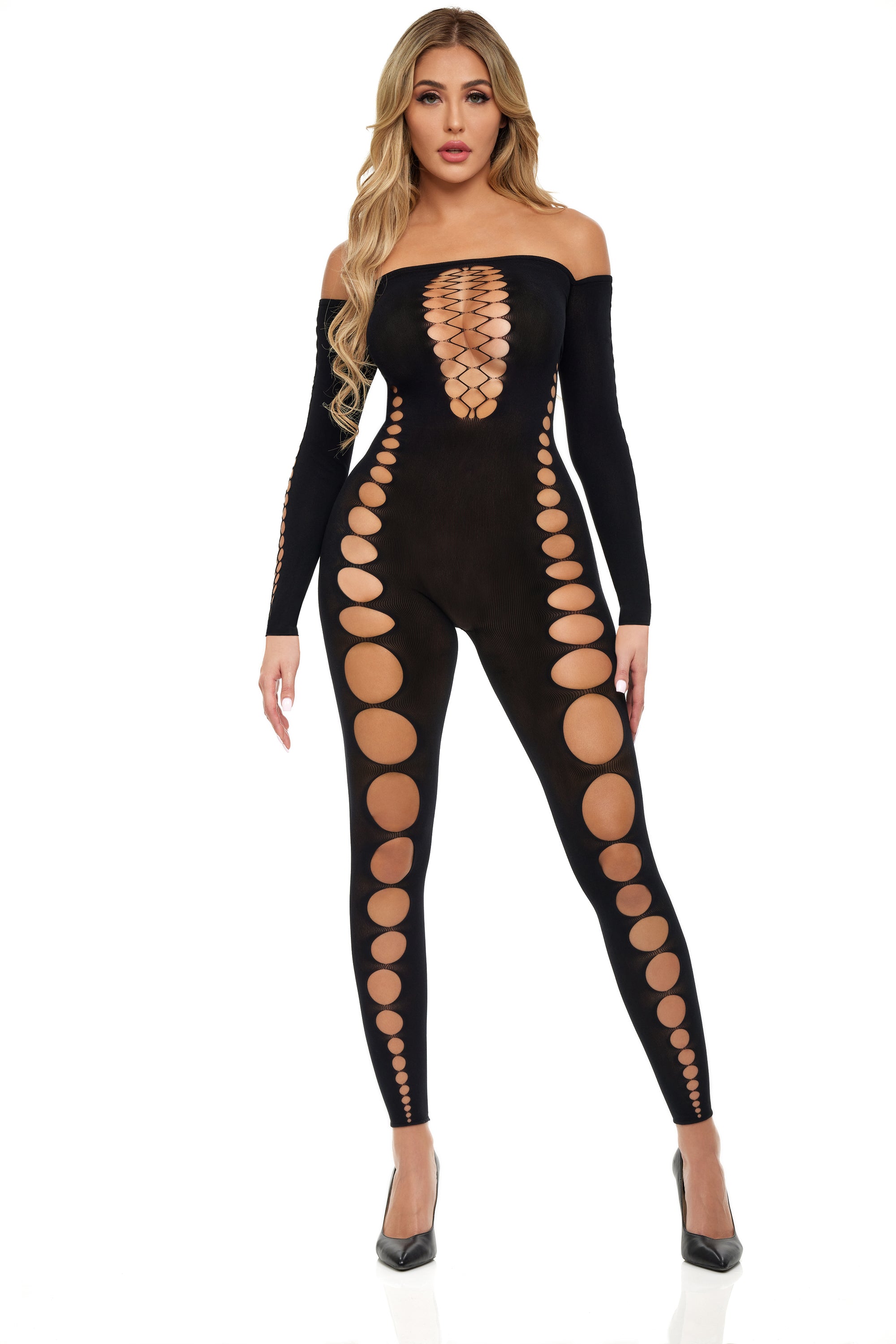 BODYSTOCKING NERO BOUJEE GANG, TAGLIA UNICA
