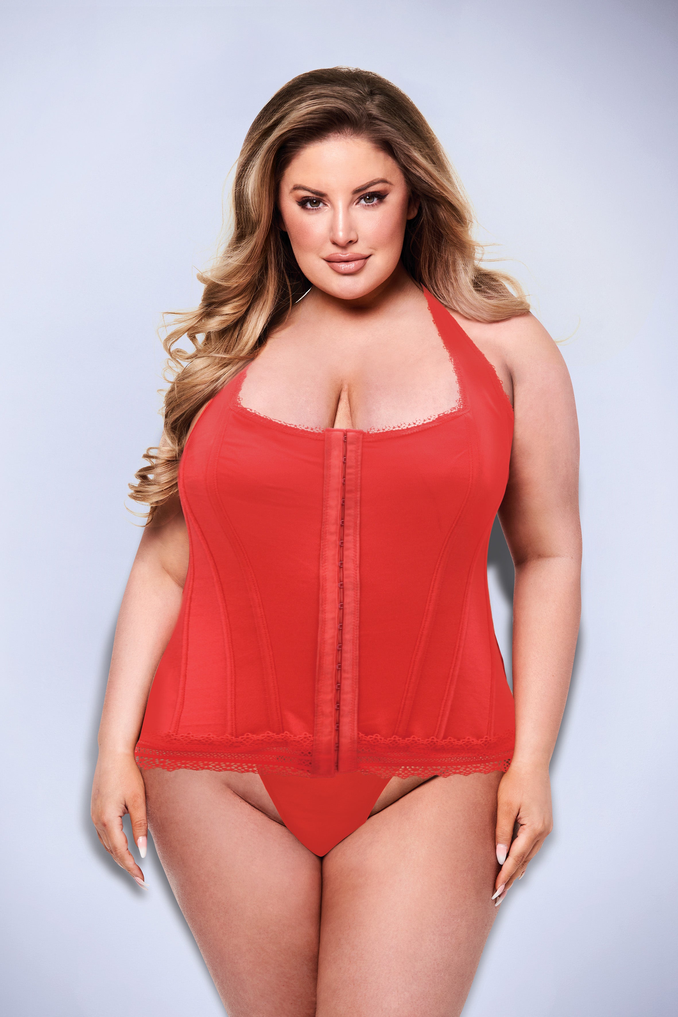 BACI BUSTIER ROSSO