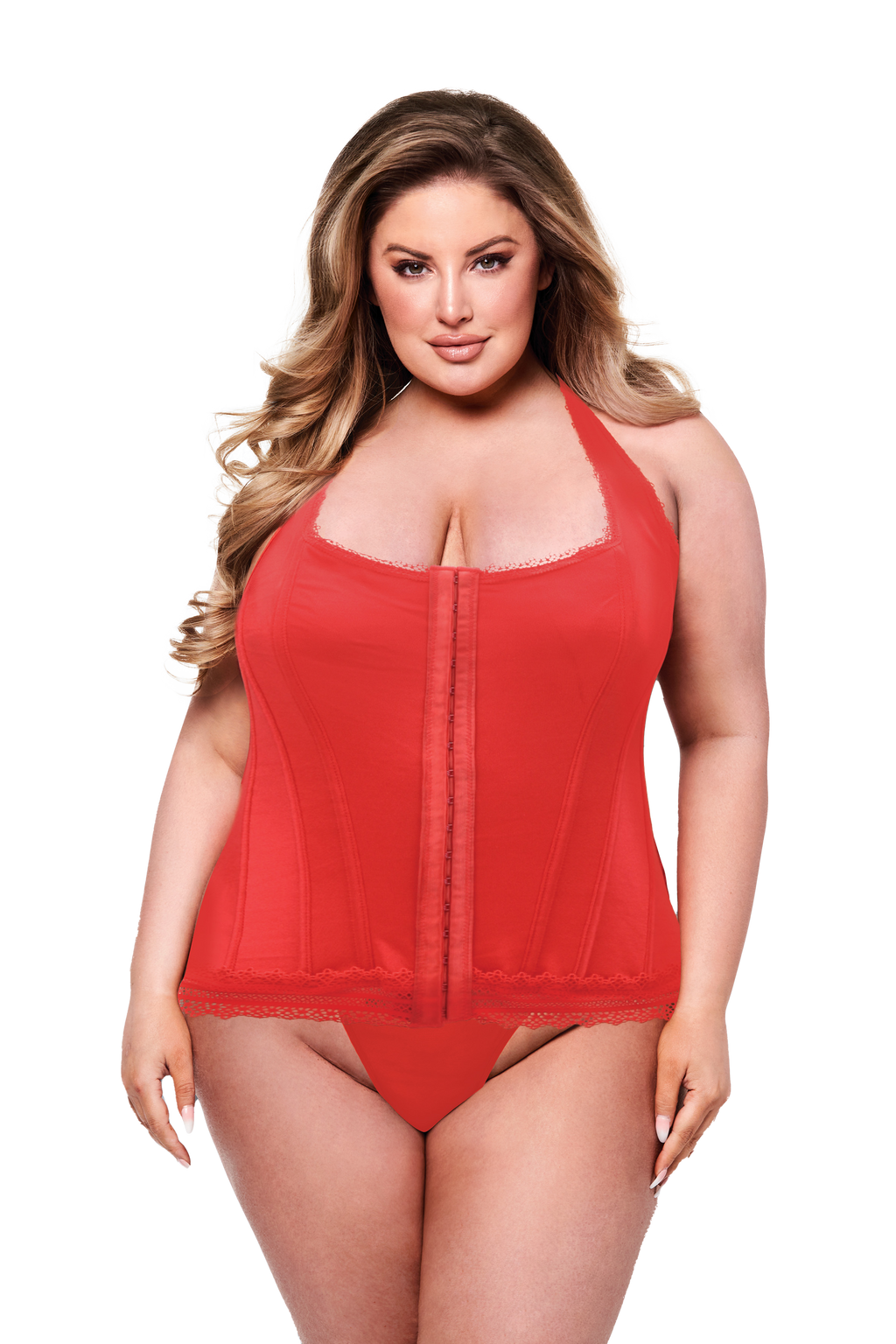 BACI BUSTIER ROSSO