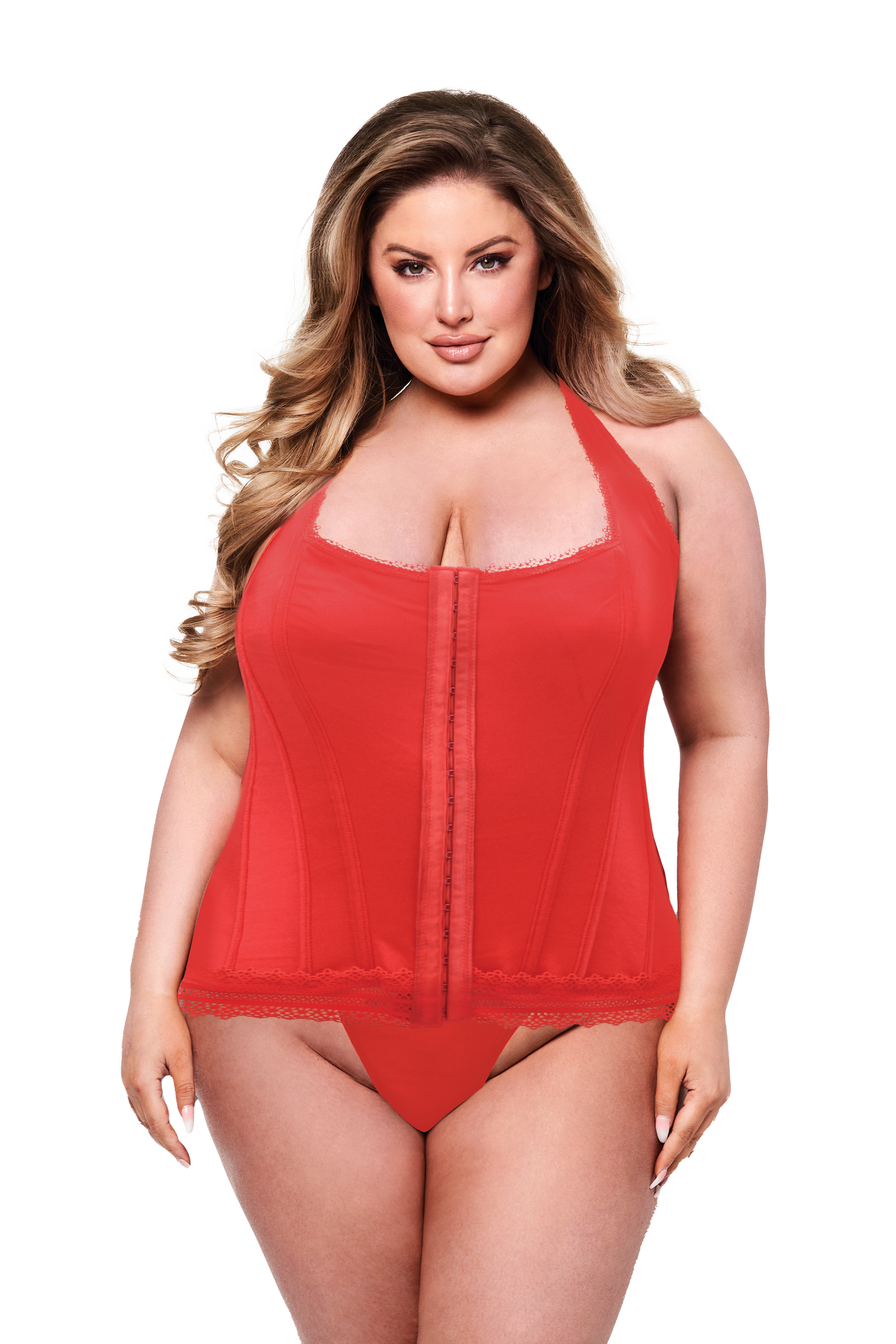 BACI BUSTIER ROSSO