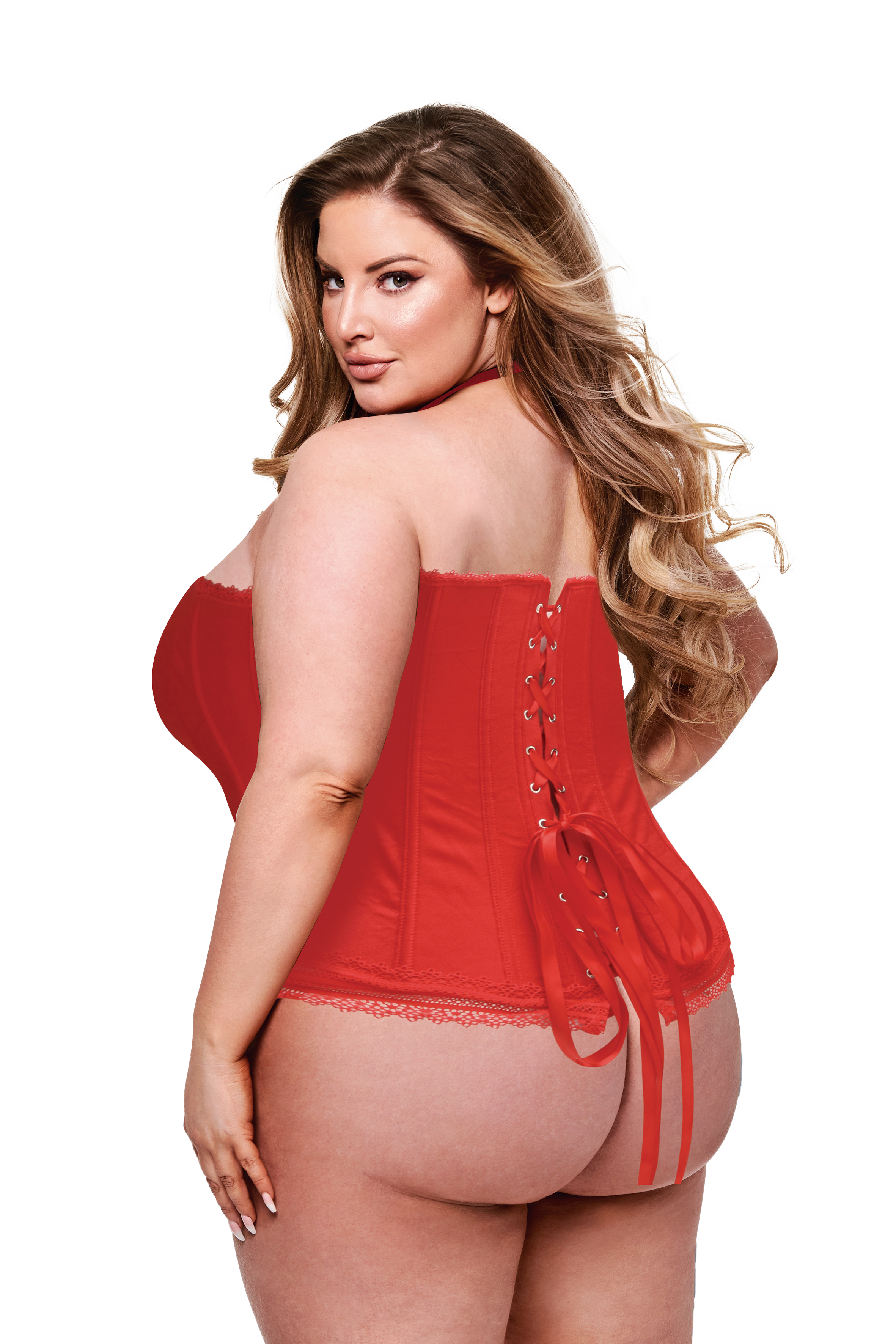 BACI BUSTIER ROSSO