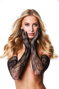 BACIAMI Lace Floral Opera Gloves