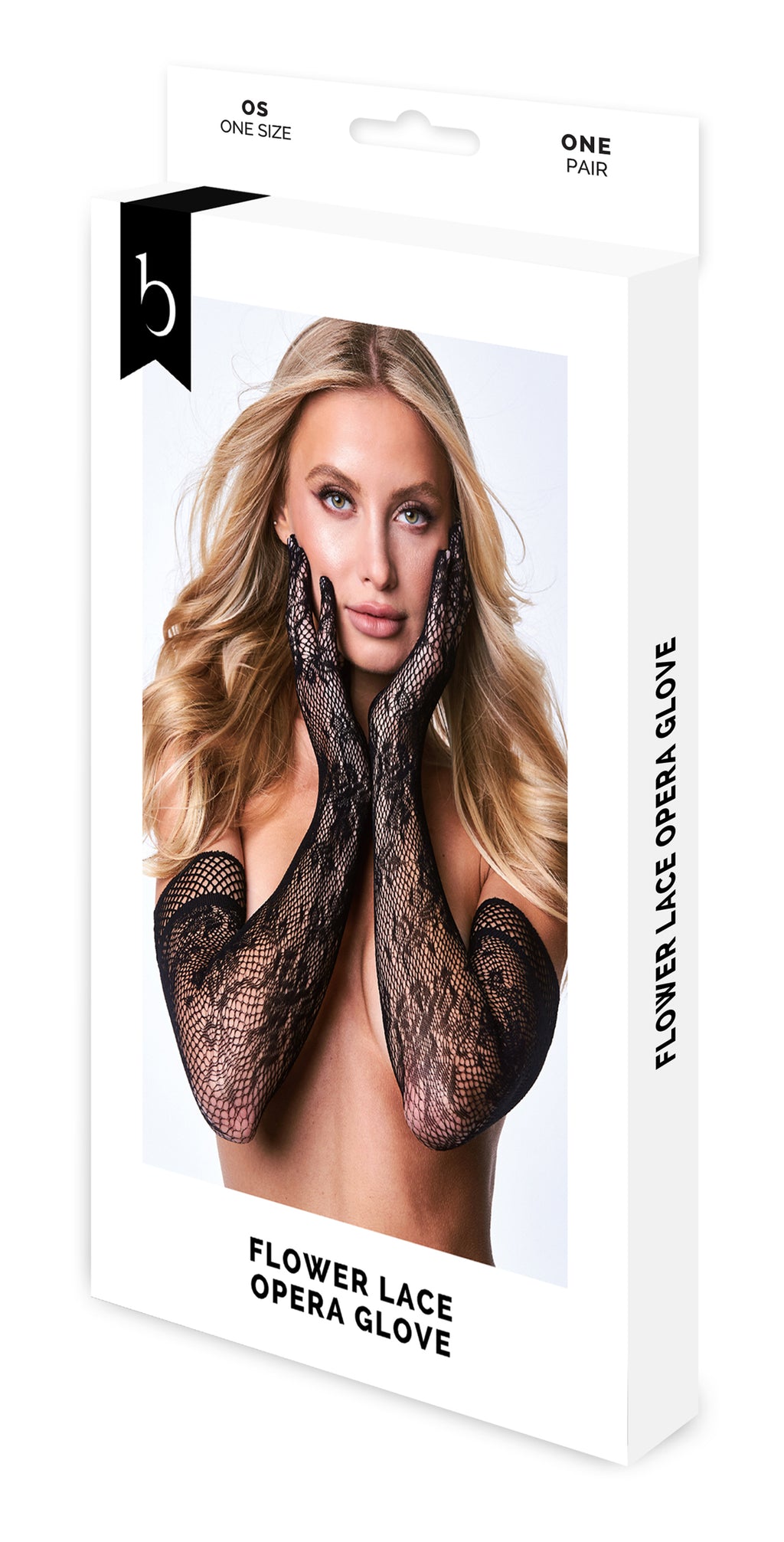 BACIAMI Lace Floral Opera Gloves