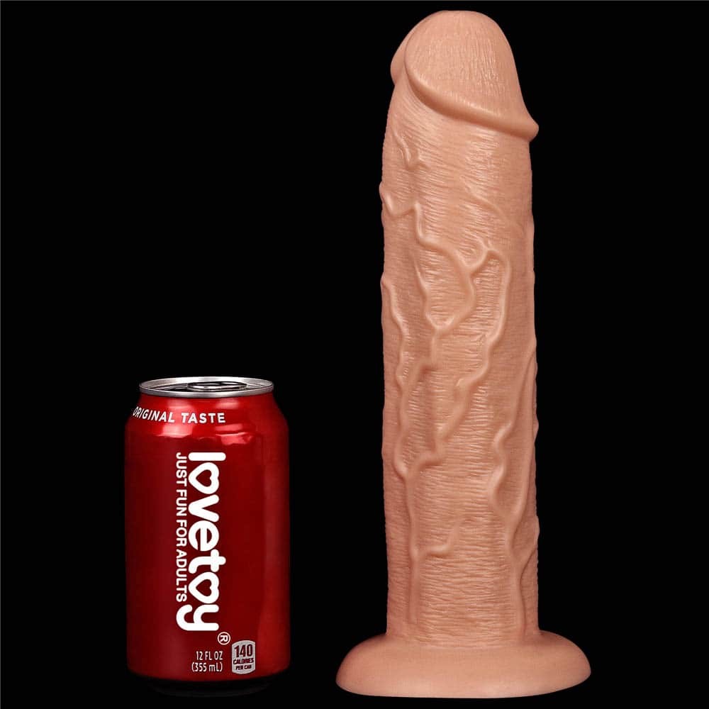 Realistic 11'' Flesh-Colored Vibrating Dildo