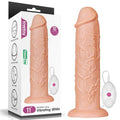 Realistic 11'' Flesh-Colored Vibrating Dildo
